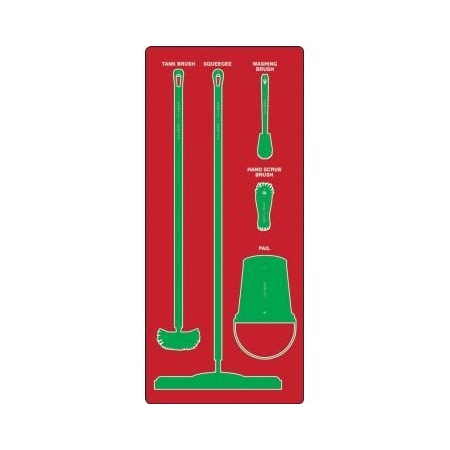 Accuform WET ZONE STOREBOARDS PSB911RDGN PSB911RDGN